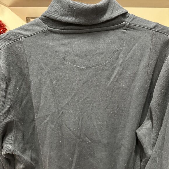 Ted Baker London Mens Navy Pull Over  Long Sleeve Button Neck Sweatshirt‎ Size 4 - Picture 9 of 9